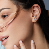 Piercing d'oreille Spring - BLANC