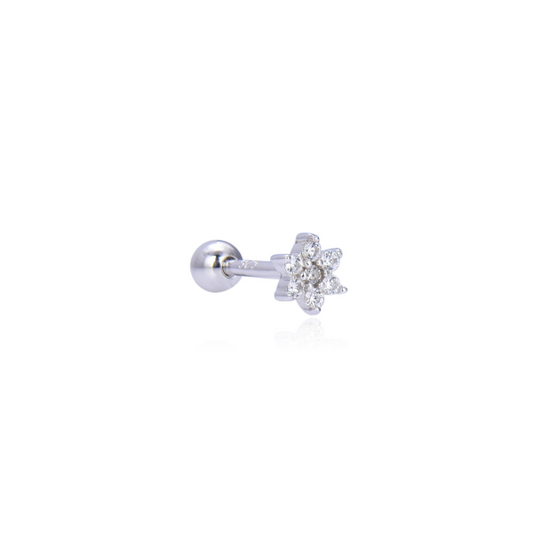 Piercing d'oreille Spring - BLANC