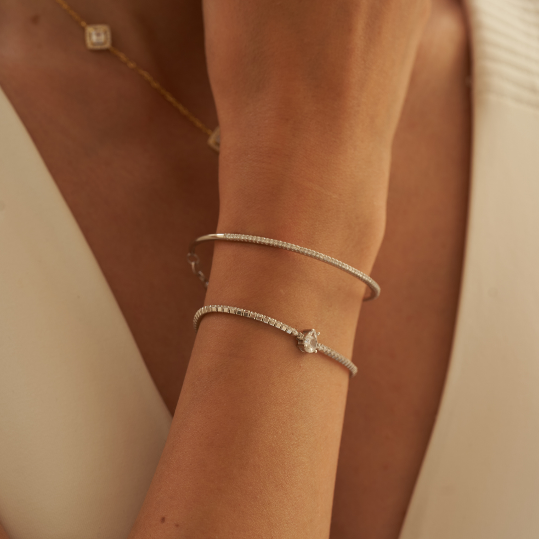 Bracelet tennis Éclat - ROSE