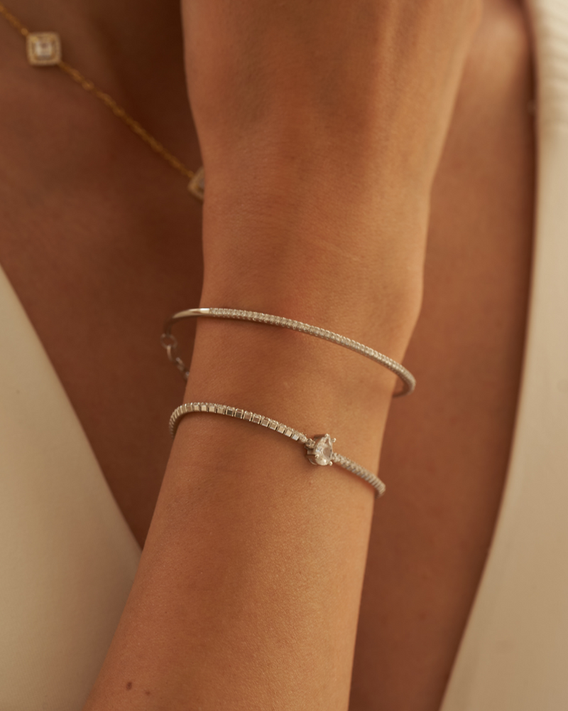 Bracelet tennis Éclat - ROSE