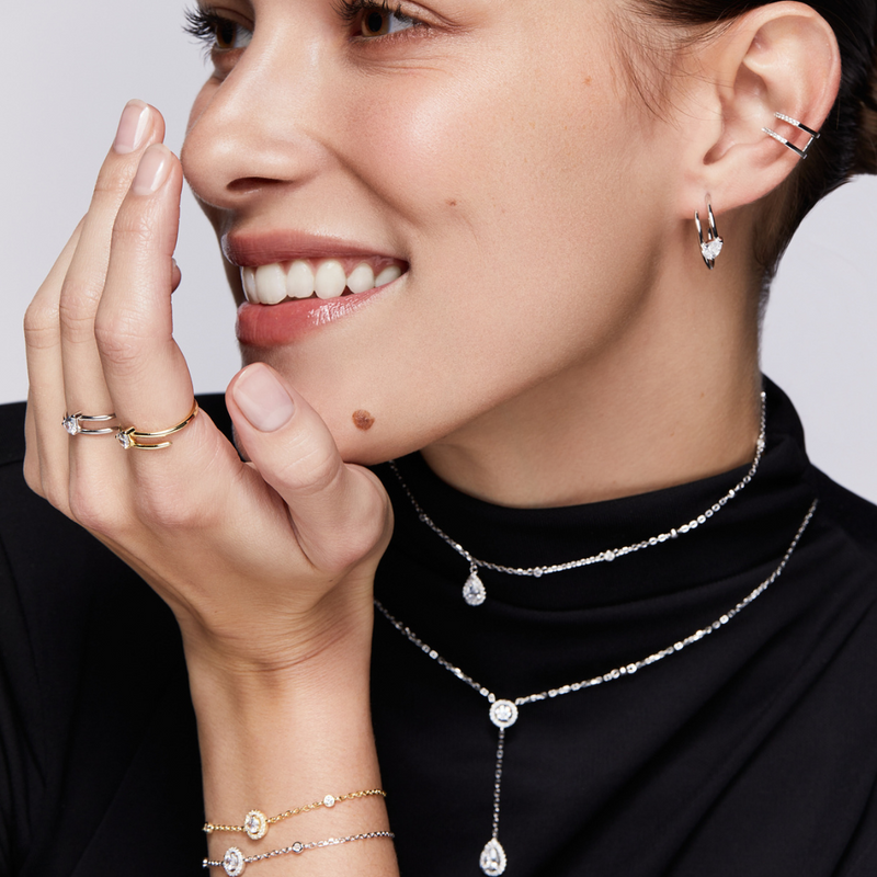 Earcuff double - BLANC