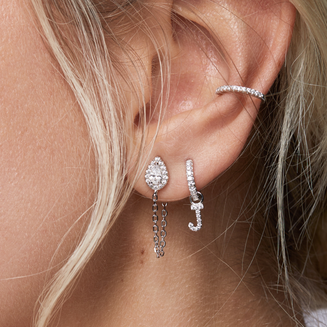 Earcuff simple Intemporel - BLANC