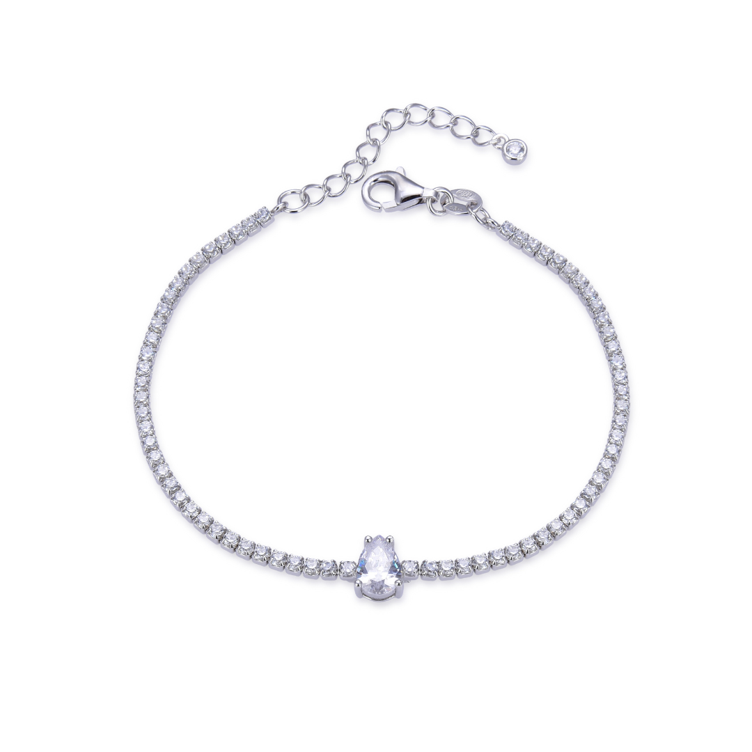 Bracelet tennis Éclat - BLANC