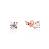 My Glow Solitaire PM Stud Earrings - PINK