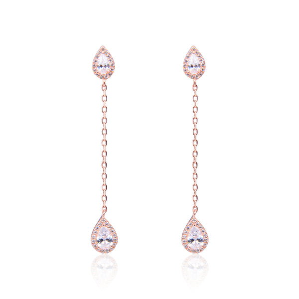 Sweet Pear drop earrings - PINK
