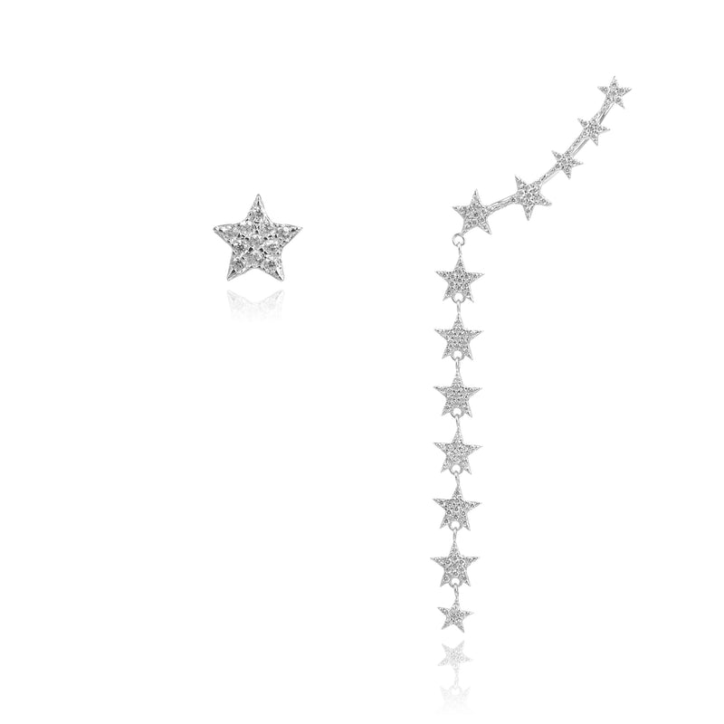 Shooting star earrings My Glow - WHITE