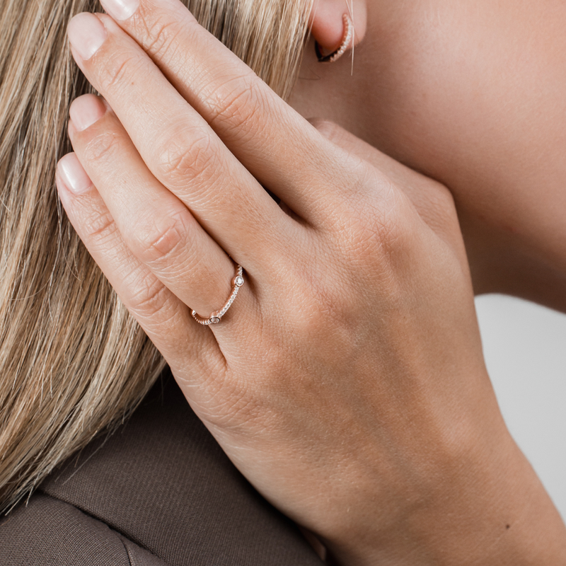 Bague anneau pur Intemporel - ROSE