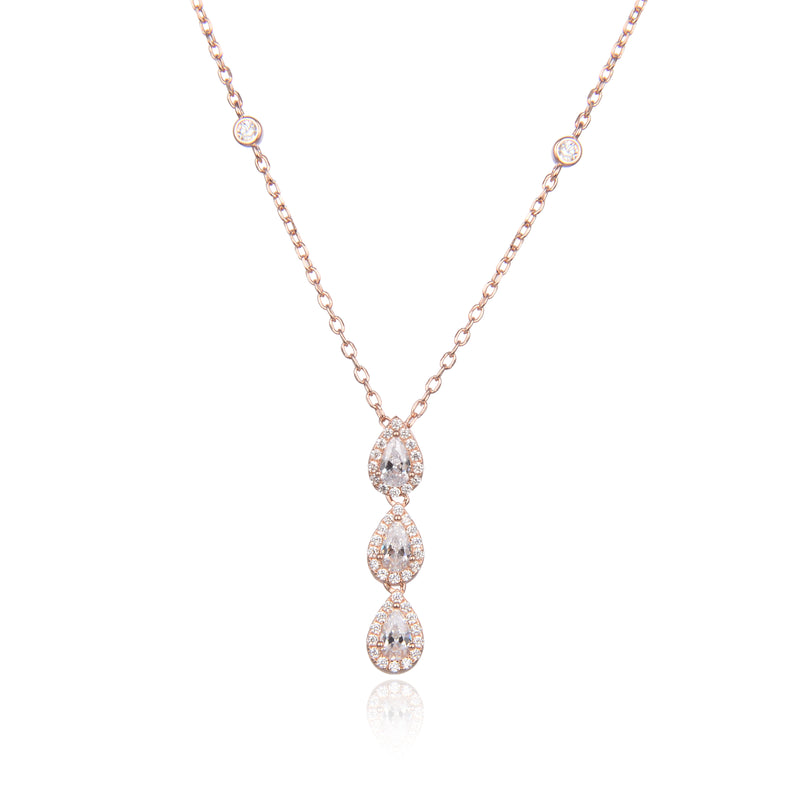 Collier 3 poires Sweet Pear - ROSE