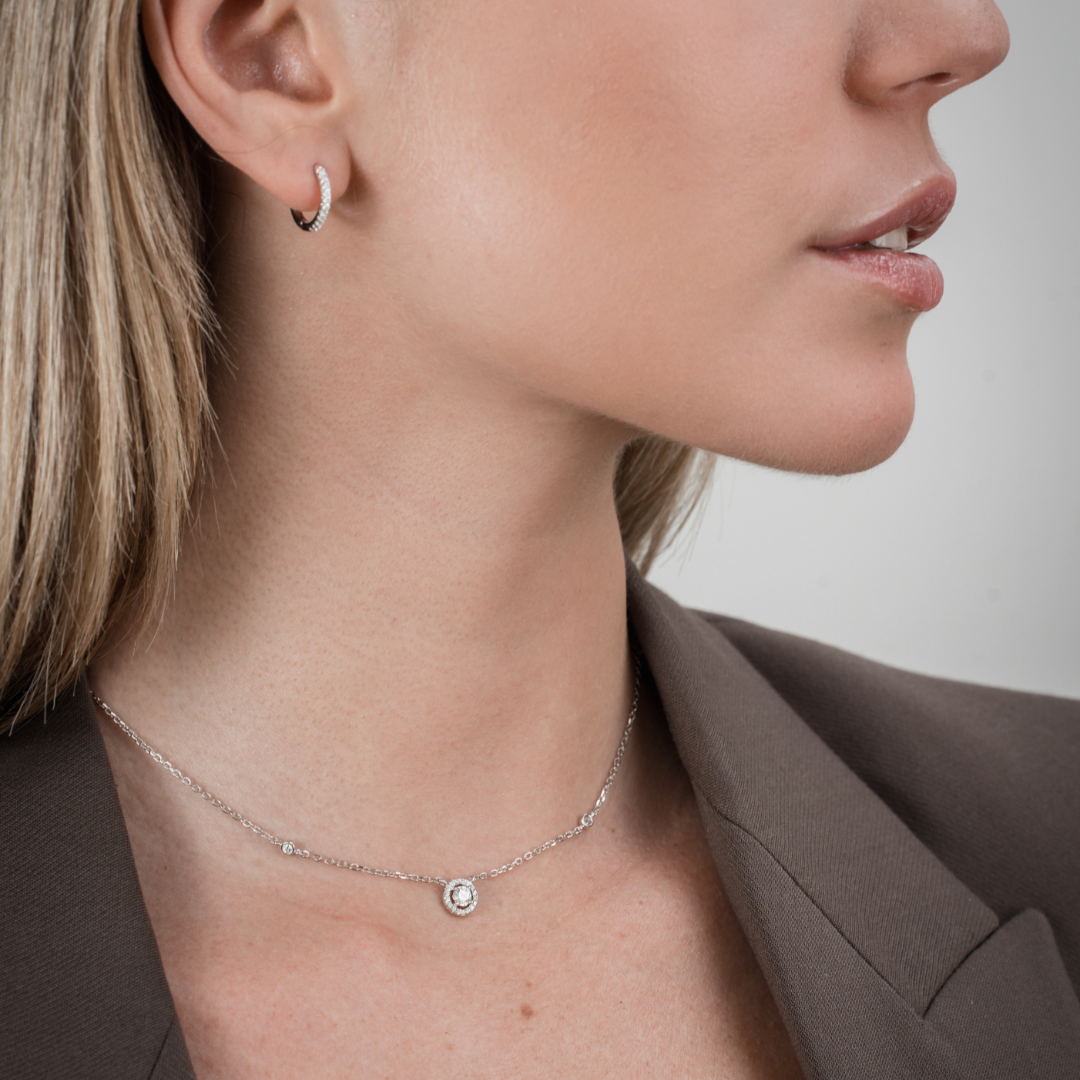 Collier Infini Rond - BLANC