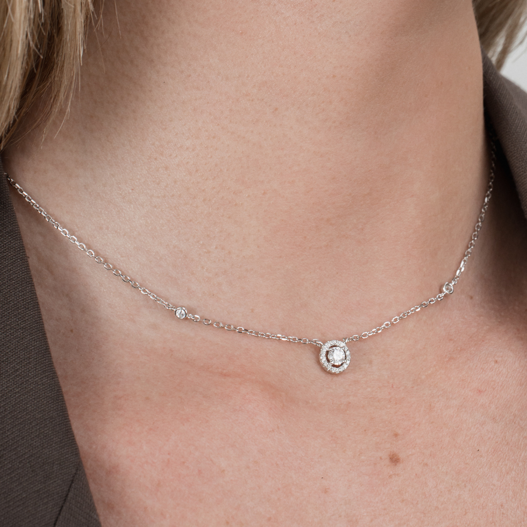 Collier Infini Rond - BLANC