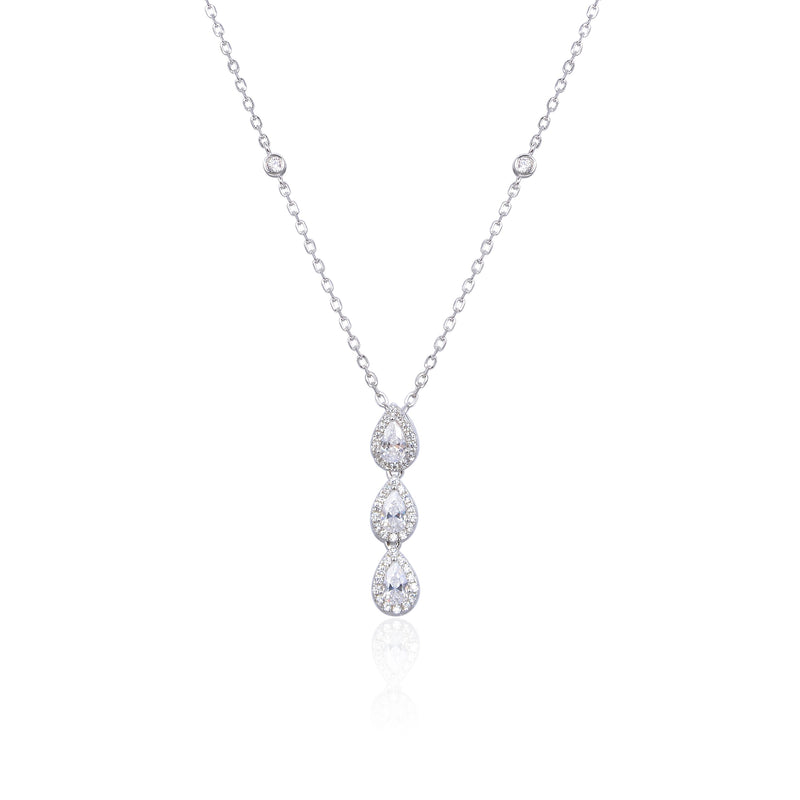 Collier 3 poires Sweet Pear - BLANC