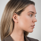 Lace lobe earring - WHITE