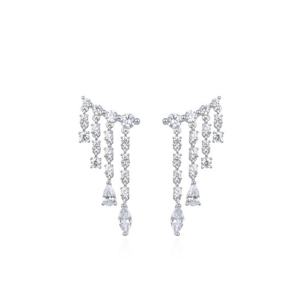 River earrings - WHITE