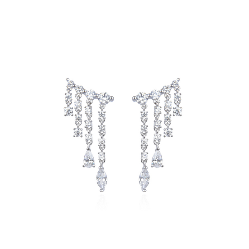 River earrings - WHITE