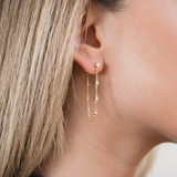 My Glow rock pendant earrings - GOLDEN