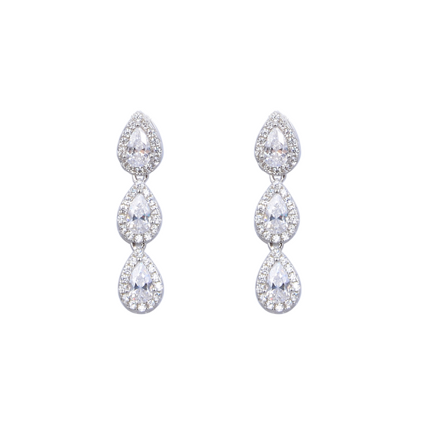 3 Sweet Pear earrings - WHITE