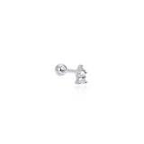 Piercing d'oreille Pétale - BLANC