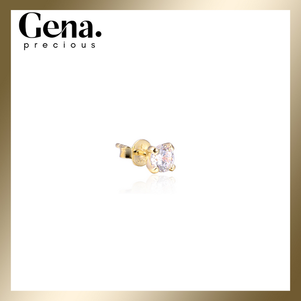 Mono Stud Diamond Gena Precious - YELLOW GOLD