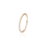 Three Sides simple band ring - GOLDEN