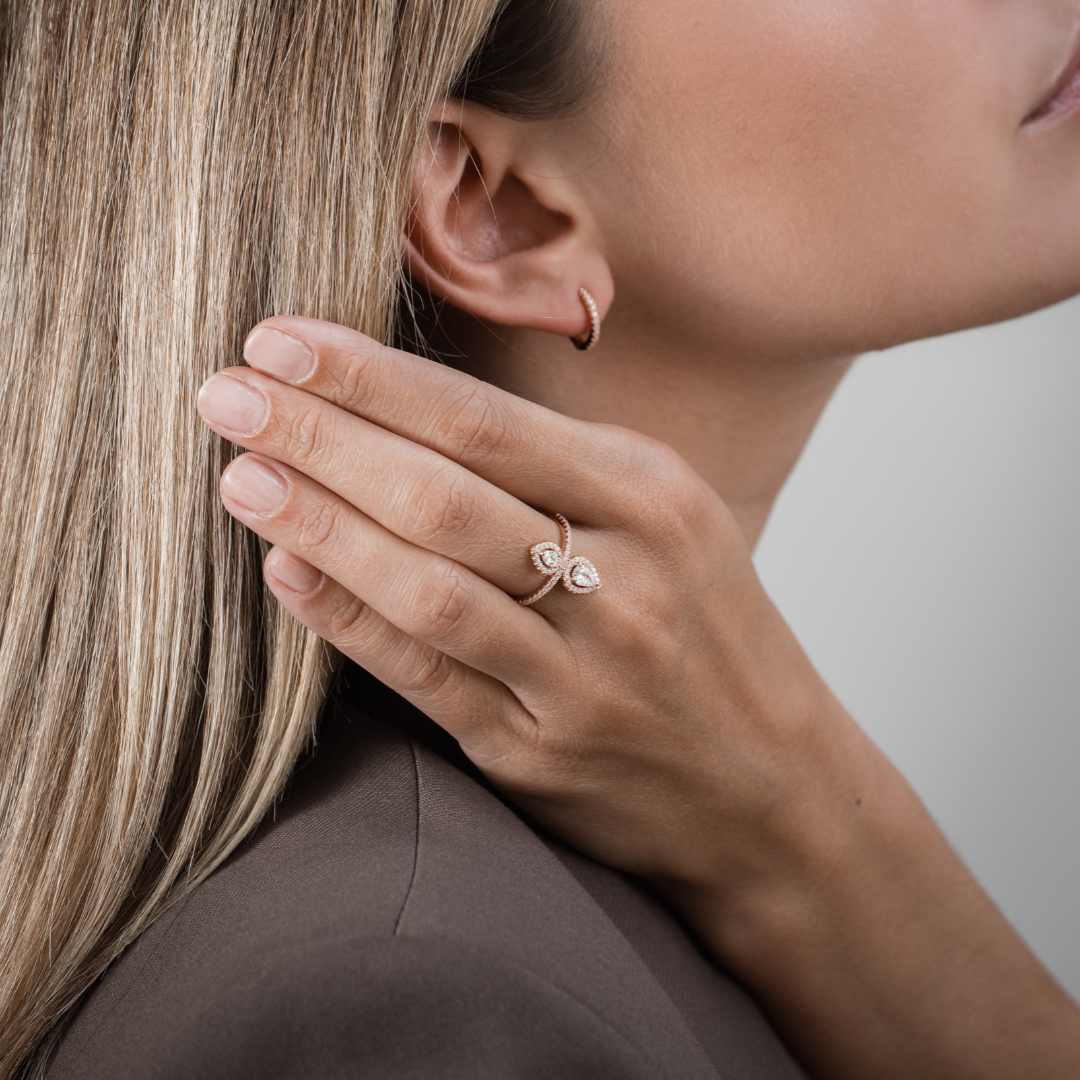 Bague opposite Gala - BLANC