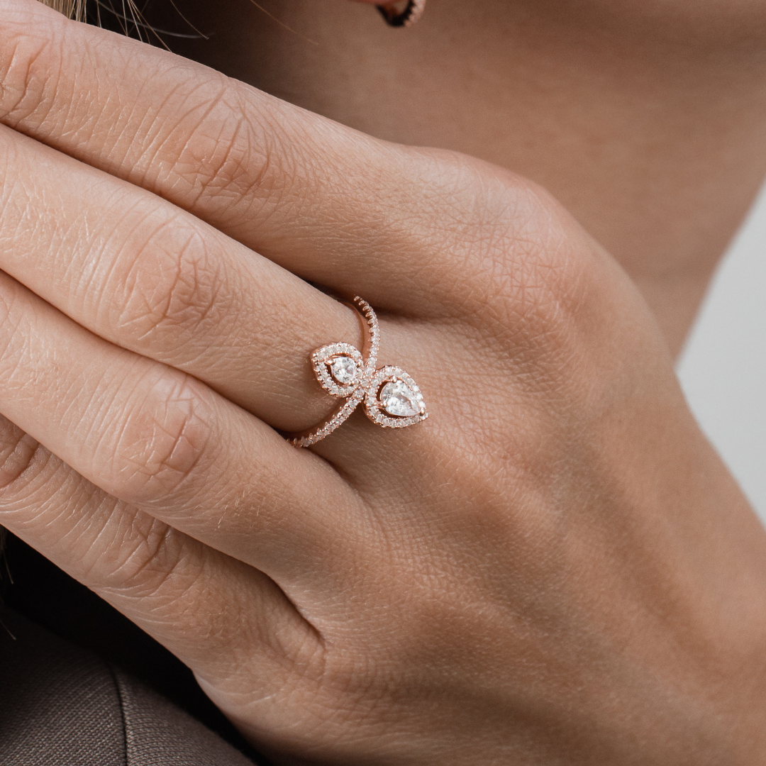 Bague opposite Gala - BLANC