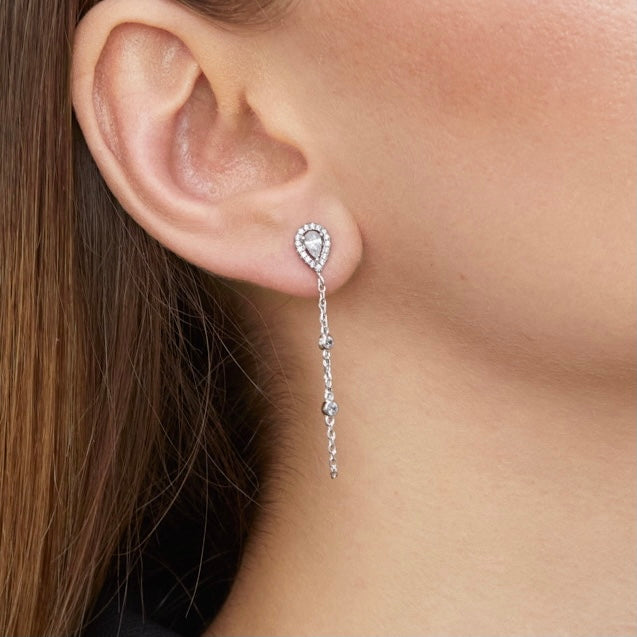 Boucles d'oreilles pur Infini Poire - DORÉ