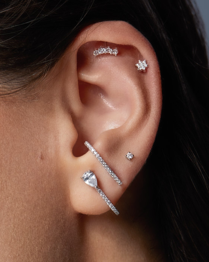 Piercing quatro Intemporel - BLANC