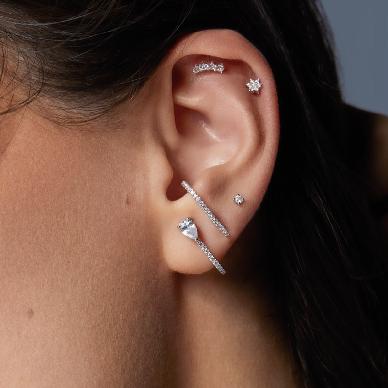 Ear piercing Quatro - WHITE