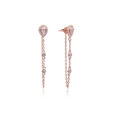 Sweet Pear rock dangling earrings - PINK