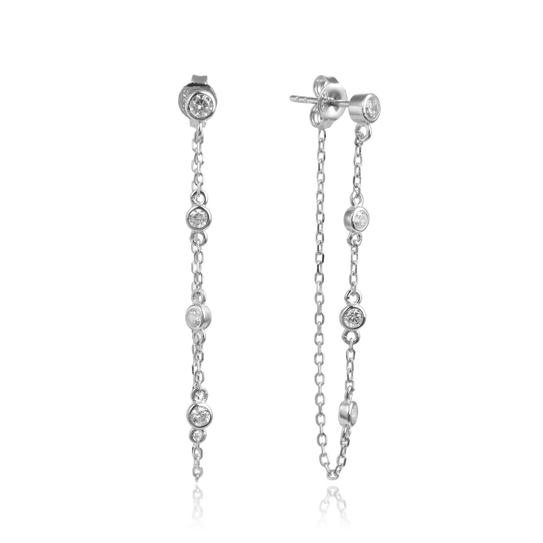 Boucles d'oreilles pur Intemporel - BLANC