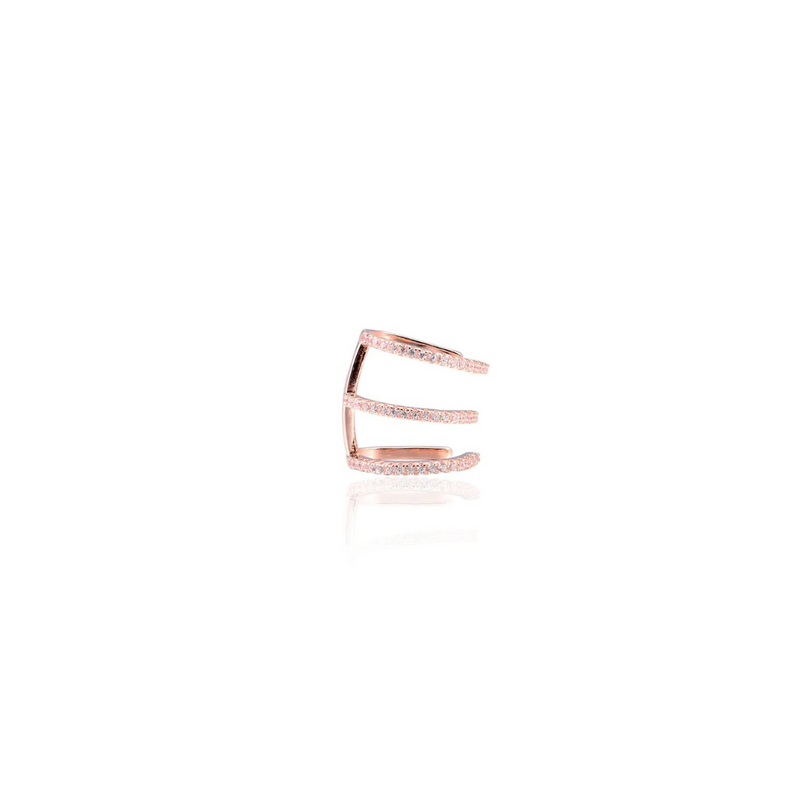 Earcuff 3 rangs My Glow - ROSE