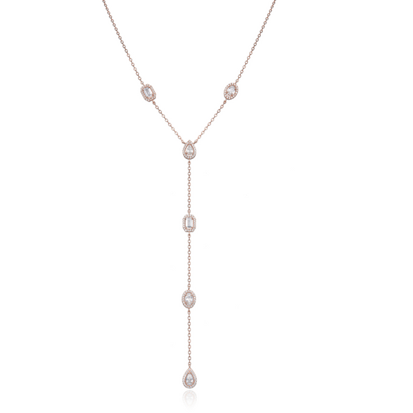 Gabriella long necklace - PINK