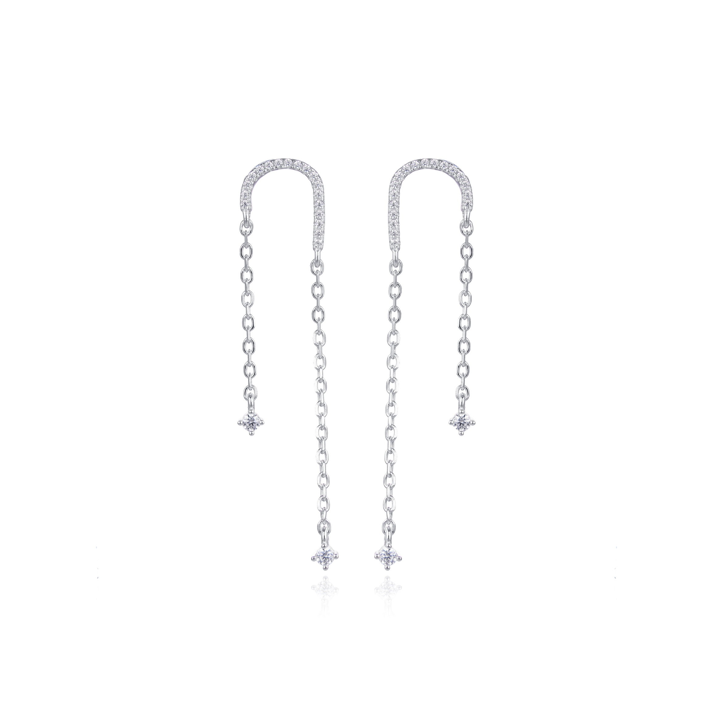 Boucles d’oreilles Céleste - BLANC